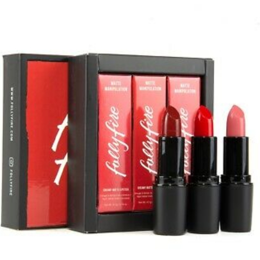 Folly Fire trio lipstick set